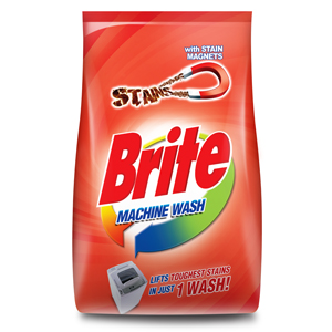 Brite Machine Wash Laundry Detergent Powder 1kg