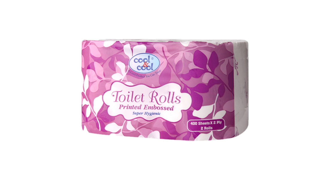 Cool & Cool toilet Roll  1x2x400 Printed Embossed