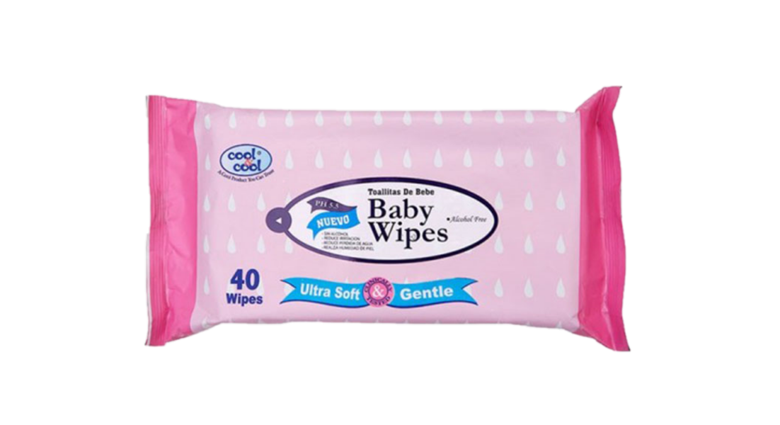 Cool & Cool Baby Wipes Regular (40 Wipes)