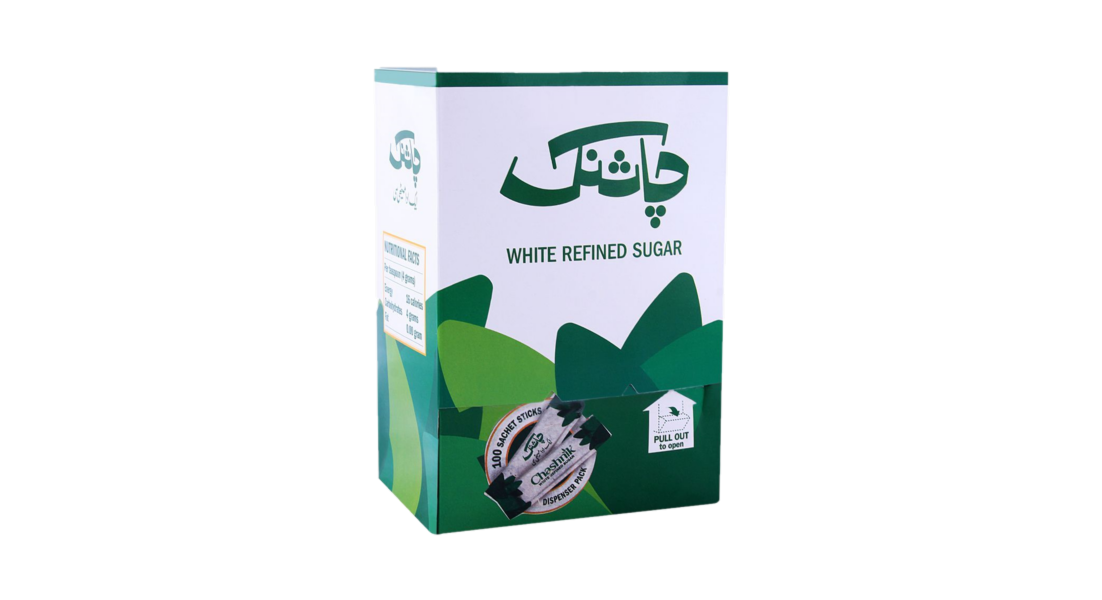 Chashnik White Refined Sugar 100 Sachets Pack