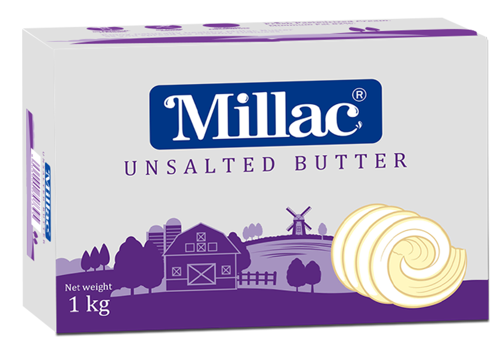 Millac Unsalted Butter 1kg