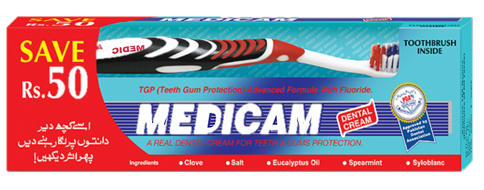 Medicam Dental Cream Brush Pack 200g