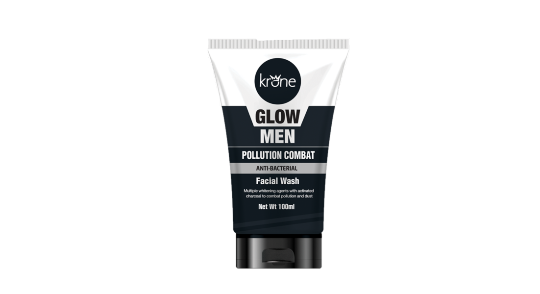 Krone Glow Men Anti-Bacterial Face Wash Pollution Combat 100ml