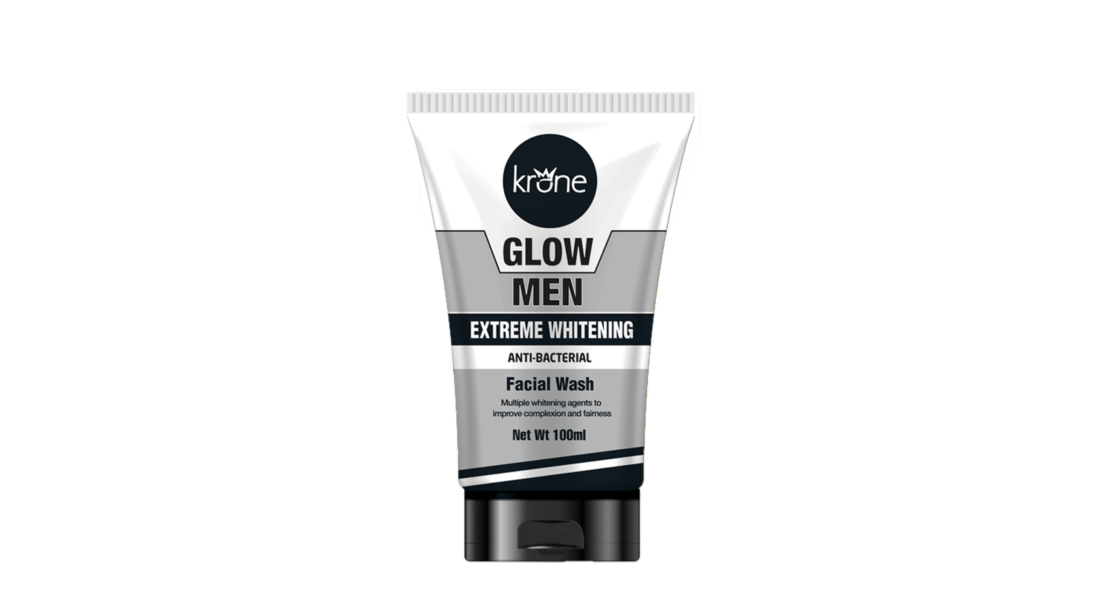 Krone Glow Men Anti-Bacterial Face Wash Extreme Whitening 100ml
