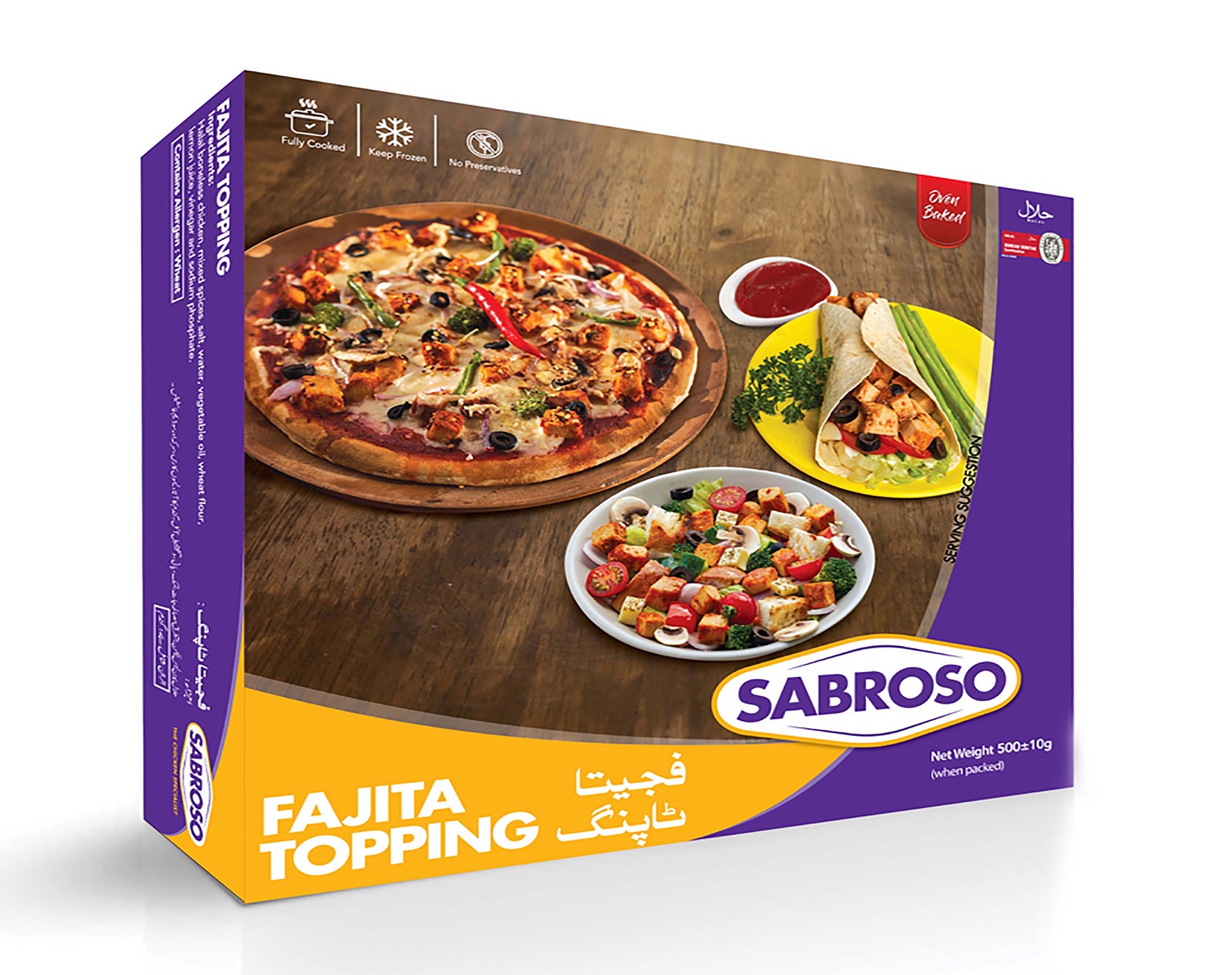 Sabroso Fajita Topping 500g