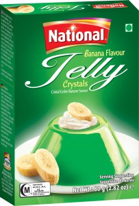 National Jelly Crystals Banana Flavor 80g