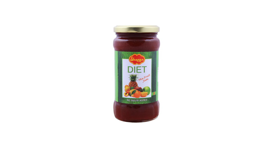 Shezan Diet Mixed Fruit Jam Jar 440g