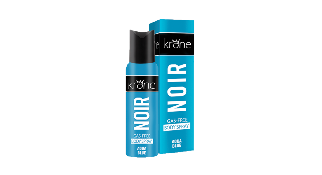 Krone Noir Gas Free Body Spray- Aqua Blue 125ml