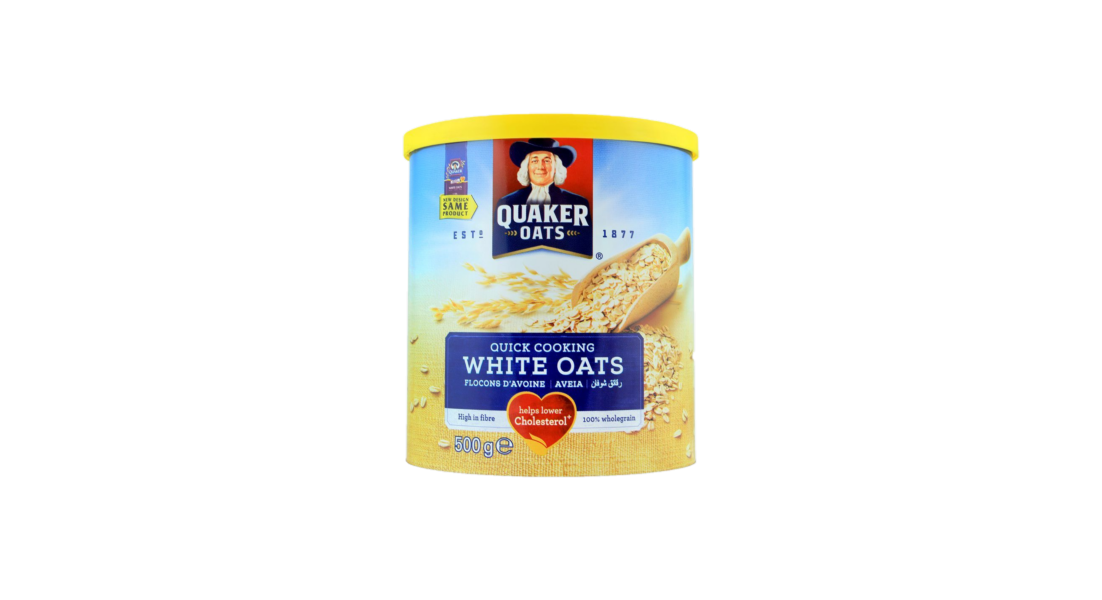 Quaker White Oats Tin 500g