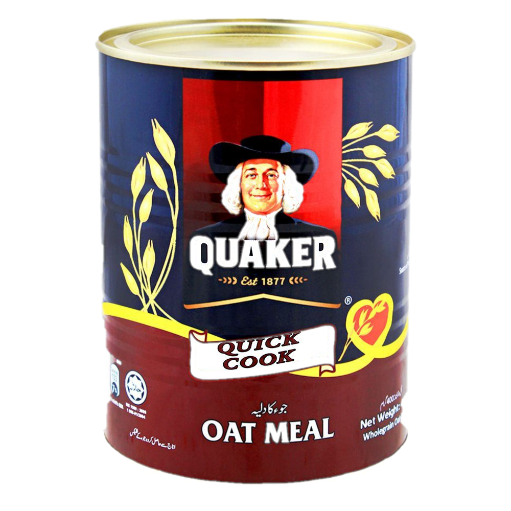 Quaker Quick Cook Oatmeal Tin 400g