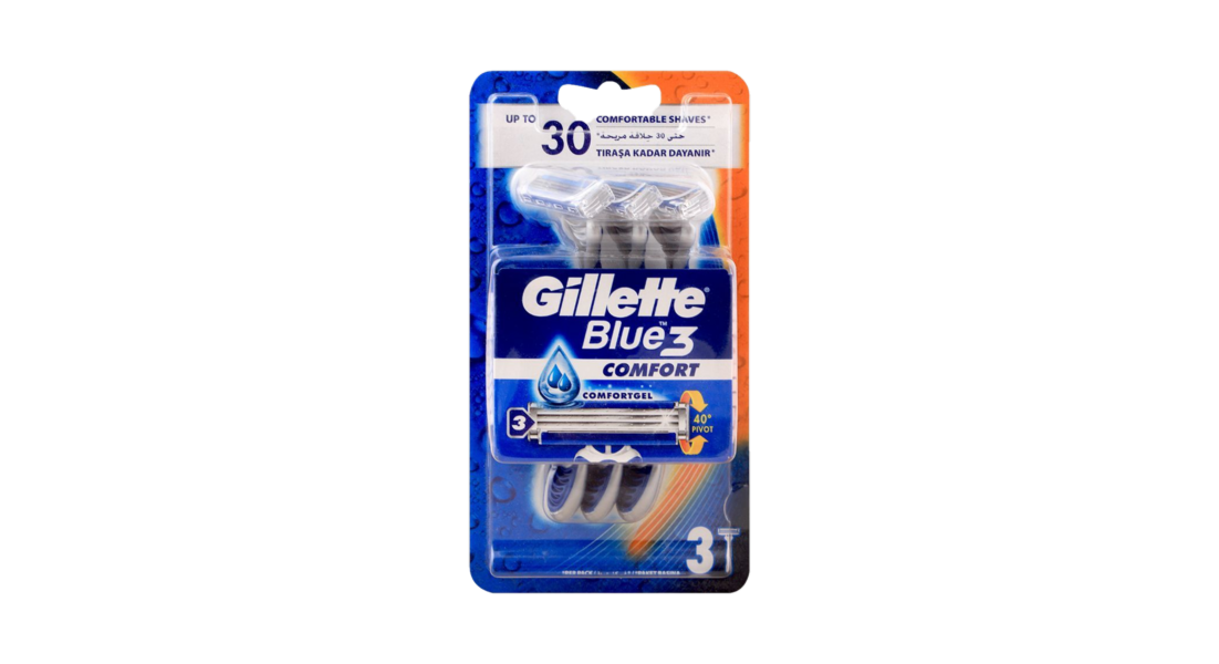 Gillette Blue 3 Comfort Disposable Razor-Pack of 3